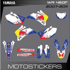 Yamaha WR 450F Red Bull 2007 2008 2009 2010 2011