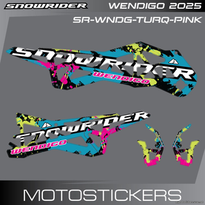 Snowrider Wendigo Turquoise Pink 2025