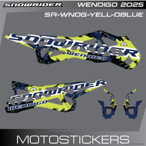 Snowrider Wendigo Yellow Dark Blue 2025