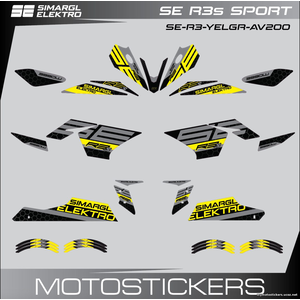 SE R3s Sport Yellow Grey 2024 2025