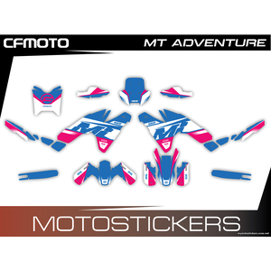 CFMOTO MT450 Adventure Light Blue Pink
